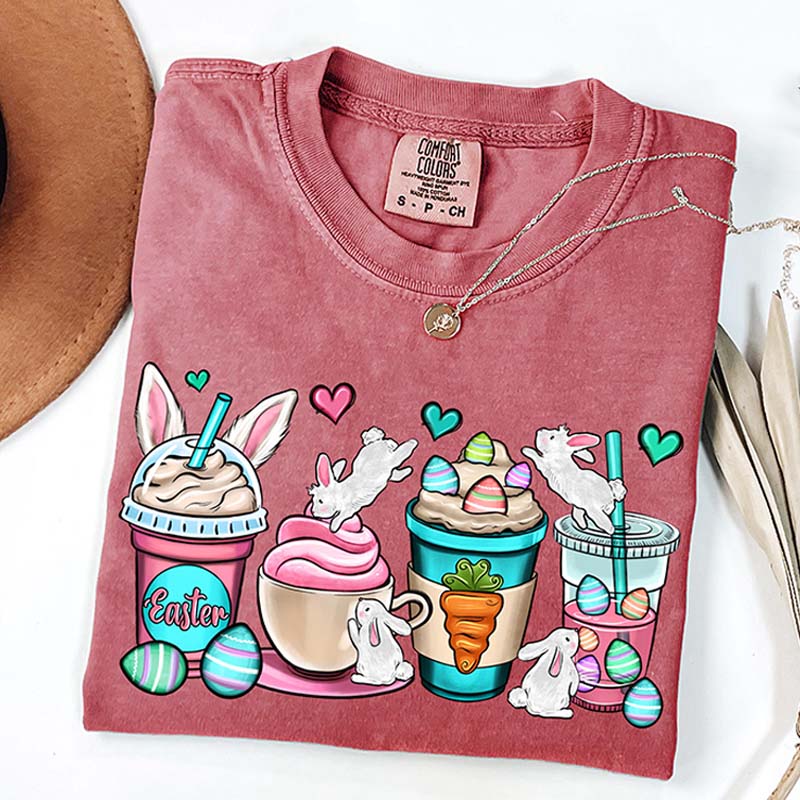 Easter Coffee Cups Some Bunny Needs T-Shirt