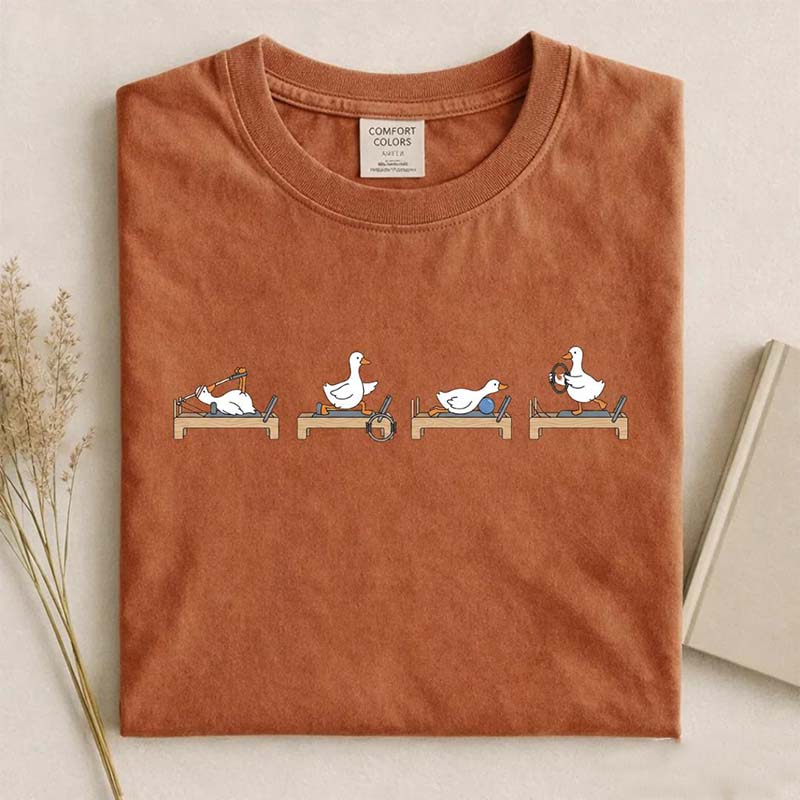 Funny Goose Pilates Minimal Animal Gym T-Shirt