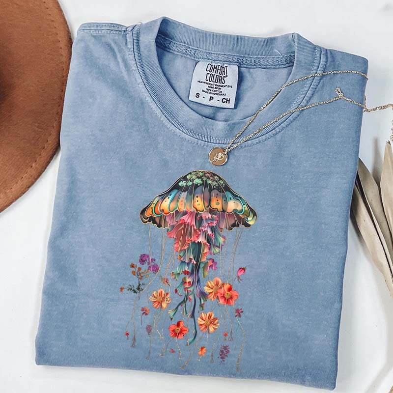 Floral Jellyfish T-Shirt