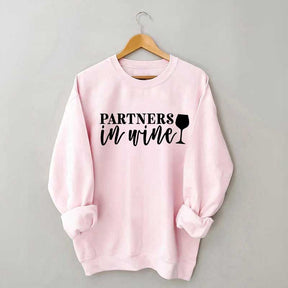 Drinking Buddies Partners In Wine Sweatshirt