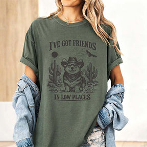 Funny Corgi  I've Got Friends In Low Places T-Shirt