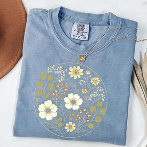 Wildflower Vintage Floral Ring T-Shirt