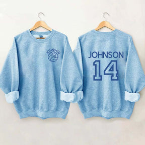 Custom Volleyball Mom Name and Number Sweatshirt