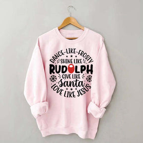 Shine Like Rudolph Heathered Sweatshirt