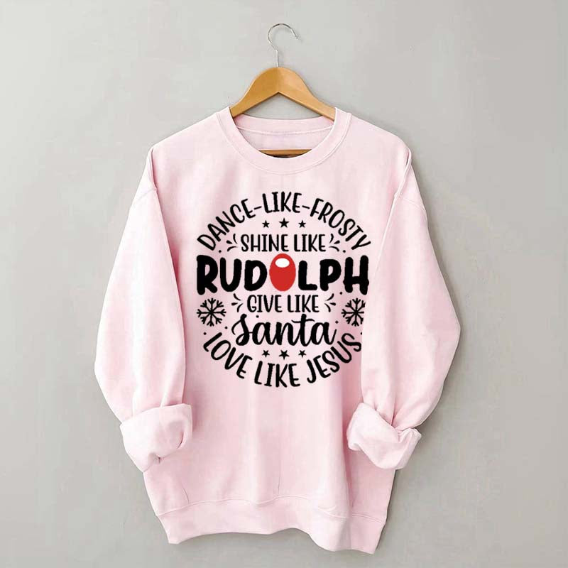 Shine Like Rudolph Heathered Sweatshirt