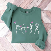 Dancing Skeletons Breast Cancer Sweatshirt