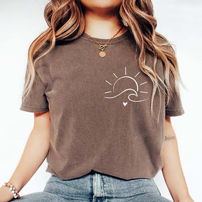 Minimalist Sun Waves T-Shirt