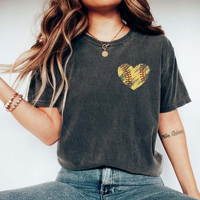 Retro Heart Softball T-Shirt