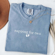 Napping For Two Pregnancy Announcement T-Shirt