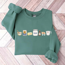 Baking Icons Flour Mixer Rolling Pin Sweatshirt