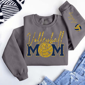 Custom Volleyball Mom Printed Sweatshirt