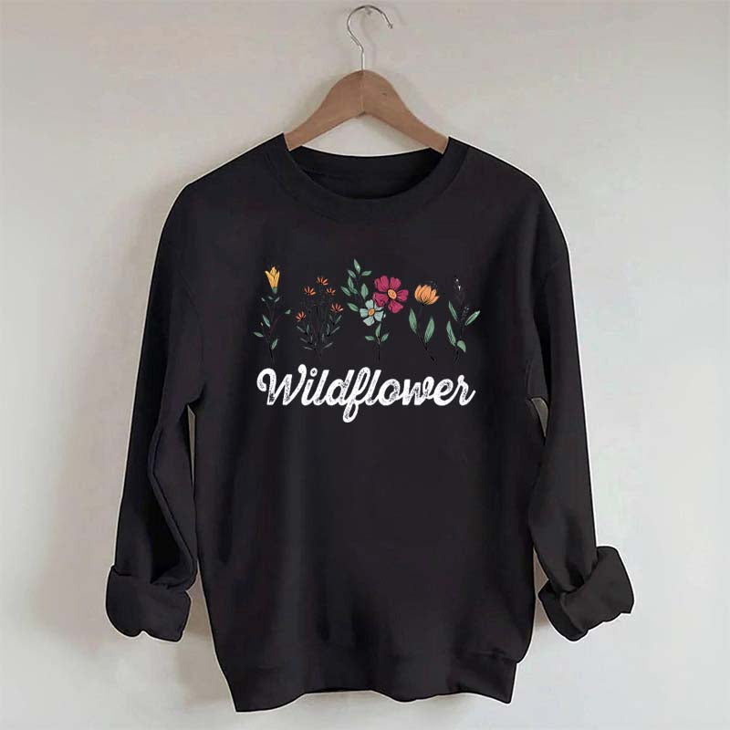 Minimalist Wildflower Sweatshirt