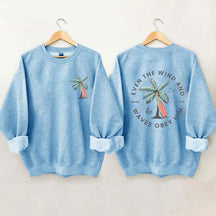 Beachy Backprint Bible Verse Sweatshirt