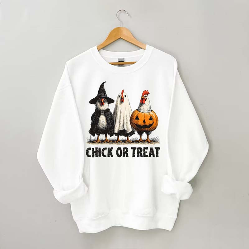 Retro Halloween Chicken Sweatshirt