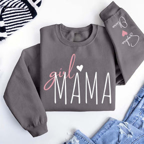 Personalized Girl Mama Sweatshirt