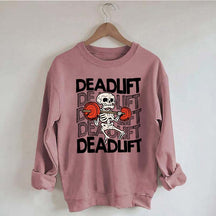 Funny Skeleton Dead Lifting Sweatshirt