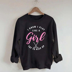 Cute Hockey Girl Sweatshirt