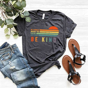 Retro Be Kind Rainbow T-Shirt