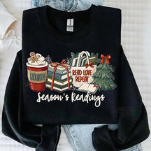 Season's Readings Christmas Book Lover Sweatshirt