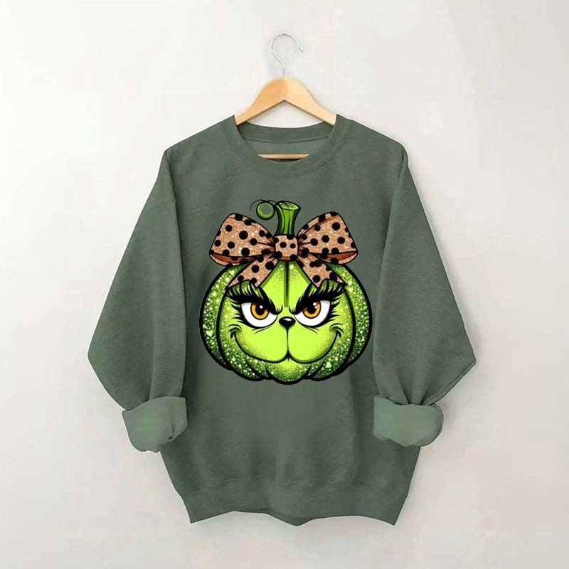 Halloween Leopard Green Guy Sweatshirt