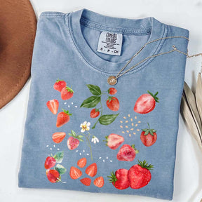 Summer Strawberry Botanical Garden T-Shirt