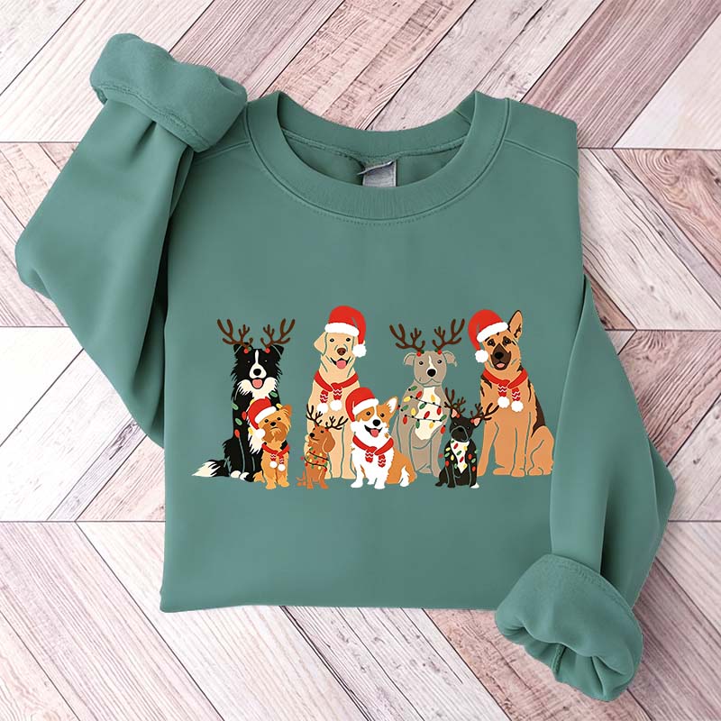Christmas Dog Holiday Lover Sweatshirt