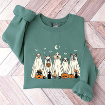 Spooky Season Moon Ghost Dogs Sweatshirt