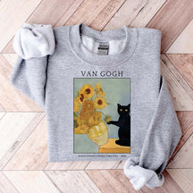 Van Gogh Black Cat Sweatshirt