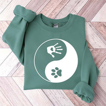 Yin and Yang Dog Paw Sweatshirt