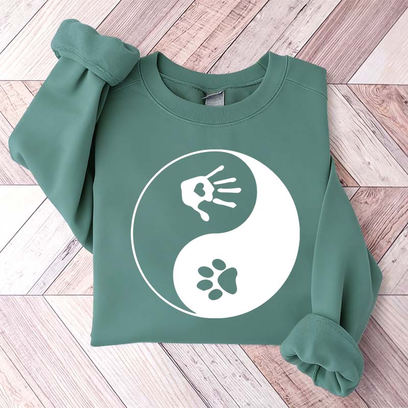 Yin and Yang Dog Paw Sweatshirt