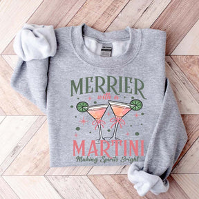 Merrier With A Martini Sweatshirt
