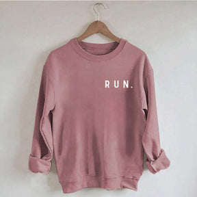 Minimalist Running Marathon Runner Sweatshirt