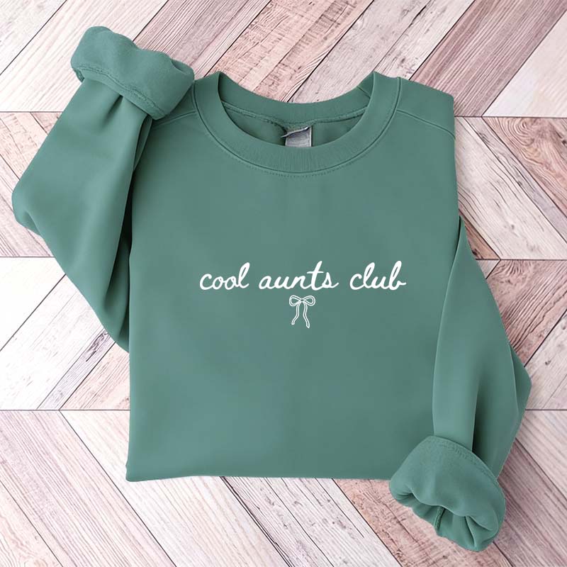 Coquette Bow Cool Aunts Club Sweatshirt