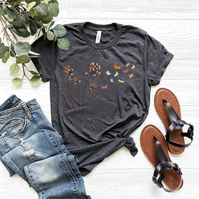 Cute Cats Flower Fly Dandelion T-Shirt