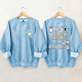 Custom Veterinary Receptionist Sweatshirt