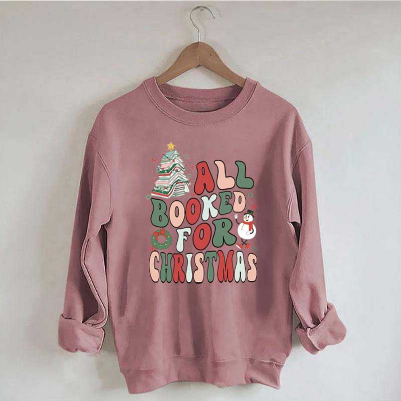 Retro Christmas Book Tree Sweatshirt