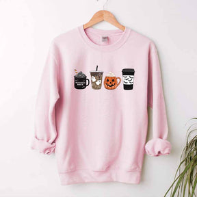 Pumpkin Fall Coffee Halloween Sweatshirt