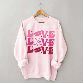 Sports Love Hockey Mom Sweatshirt