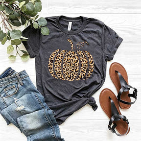 Leopard Pumpkin Thankful T-Shirt
