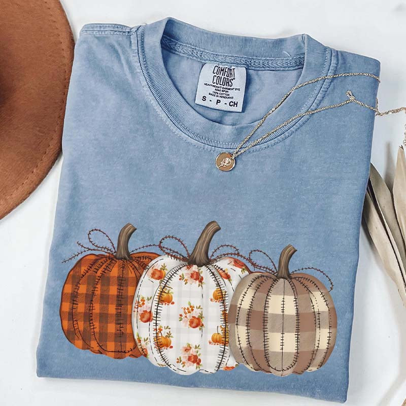 Autumn Fall Pumpkins Retro T-Shirt