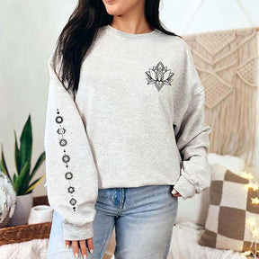 Chakra Symbols Meditation Yoga Sweatshirt