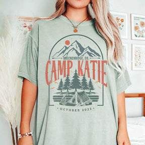 Custom Camping Vintage Bachelorette T-Shirt