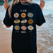 Christian Jesus Flowers T-Shirt