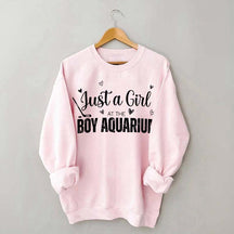 Just a Girl at the Boy Aquarium Hockey Sweatshirt