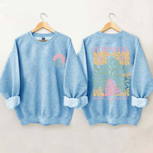 It is Well  Floral Boho Bible Verse Top Sweatshirt