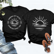 Custom Sun Family Beach Vacation T-Shirt