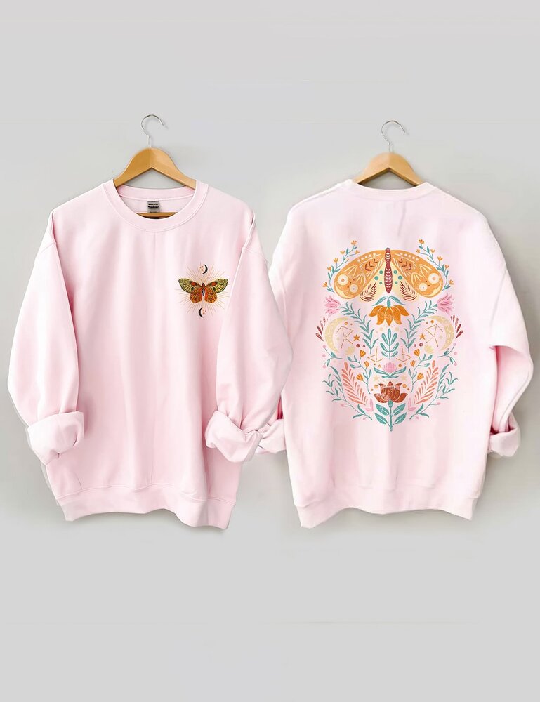 Celestial Moth Butterfly Sweatshirt