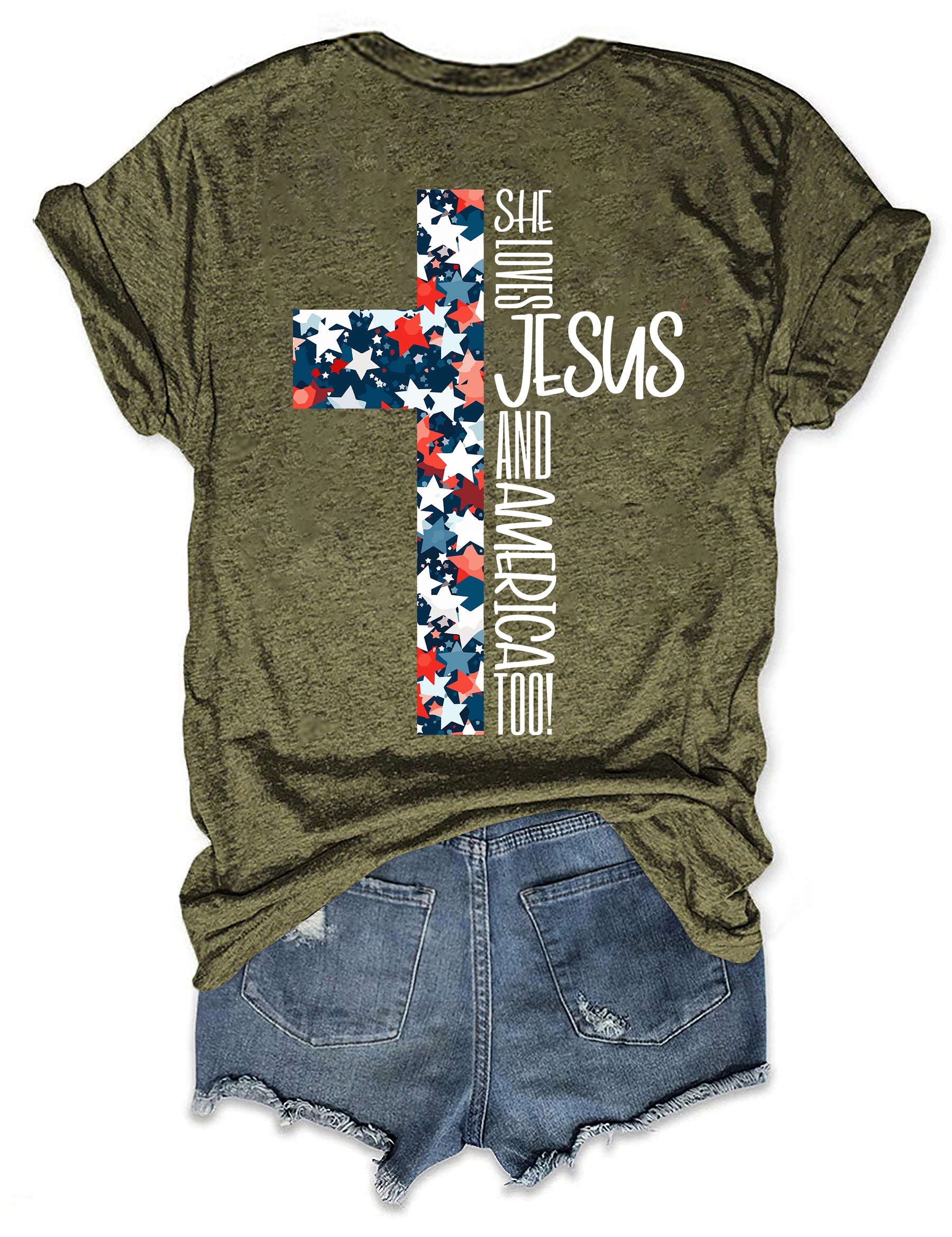 Loves Jesus And America T-shirt