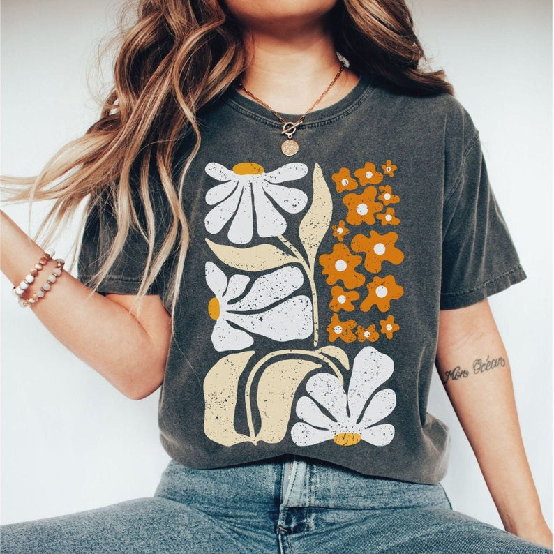 Flowers Tshirt Boho Floral T Shirt