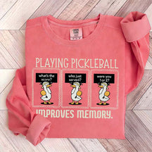 Cute Playing Pickleball Improves Memory Sweatshirt